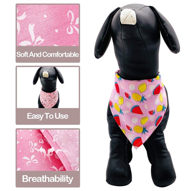 PET SHOW 50pcs Cotton Small Dog Bandanas Bulk Girl Female Cat Puppies Bibs Washable Triangle Head Scarfs Wholesale Medium Dogs Bandana Photo Prop Grooming Accessories - Image 3